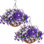 Artificial Flowers with Hanging Baskets