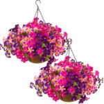 Artificial Flowers with Hanging Baskets