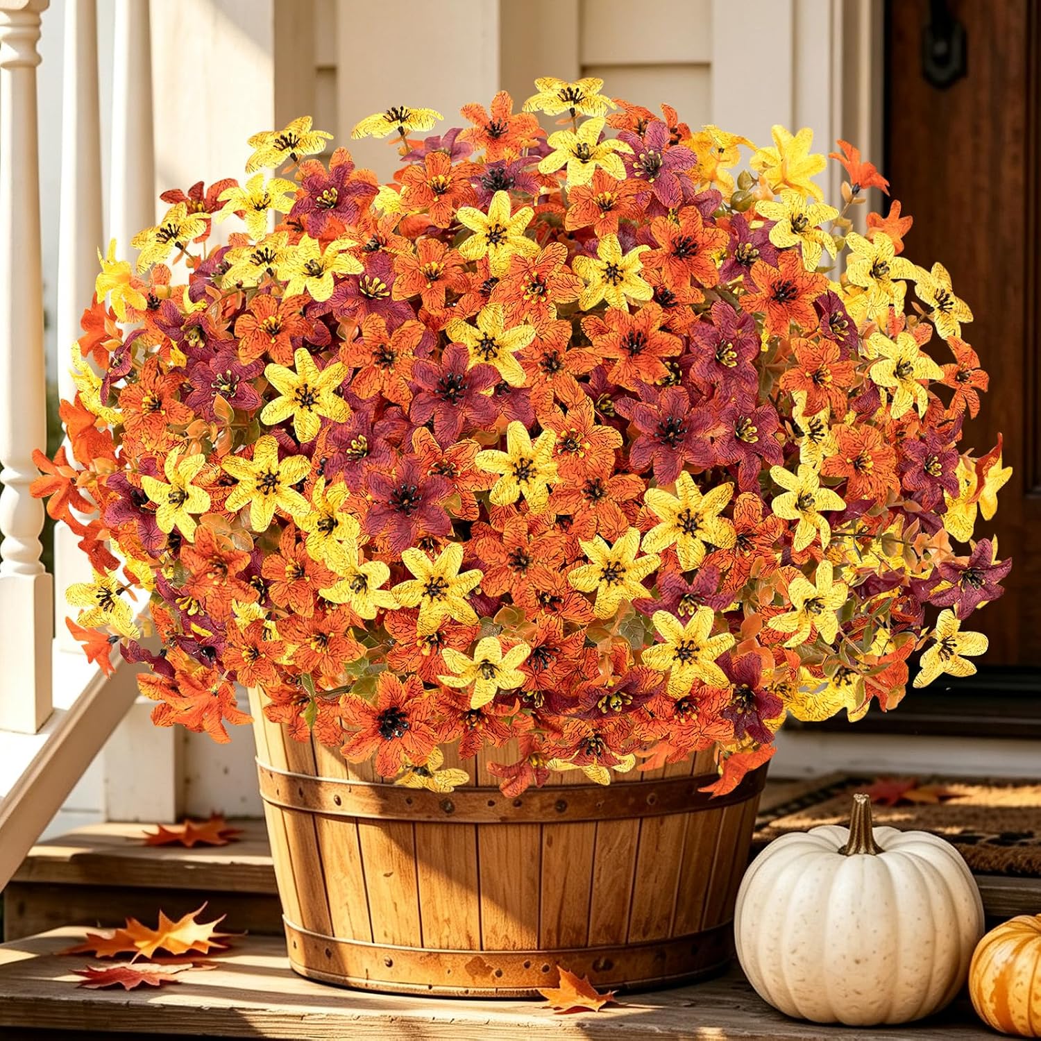 Autumn Blend Faux Flower Bush
