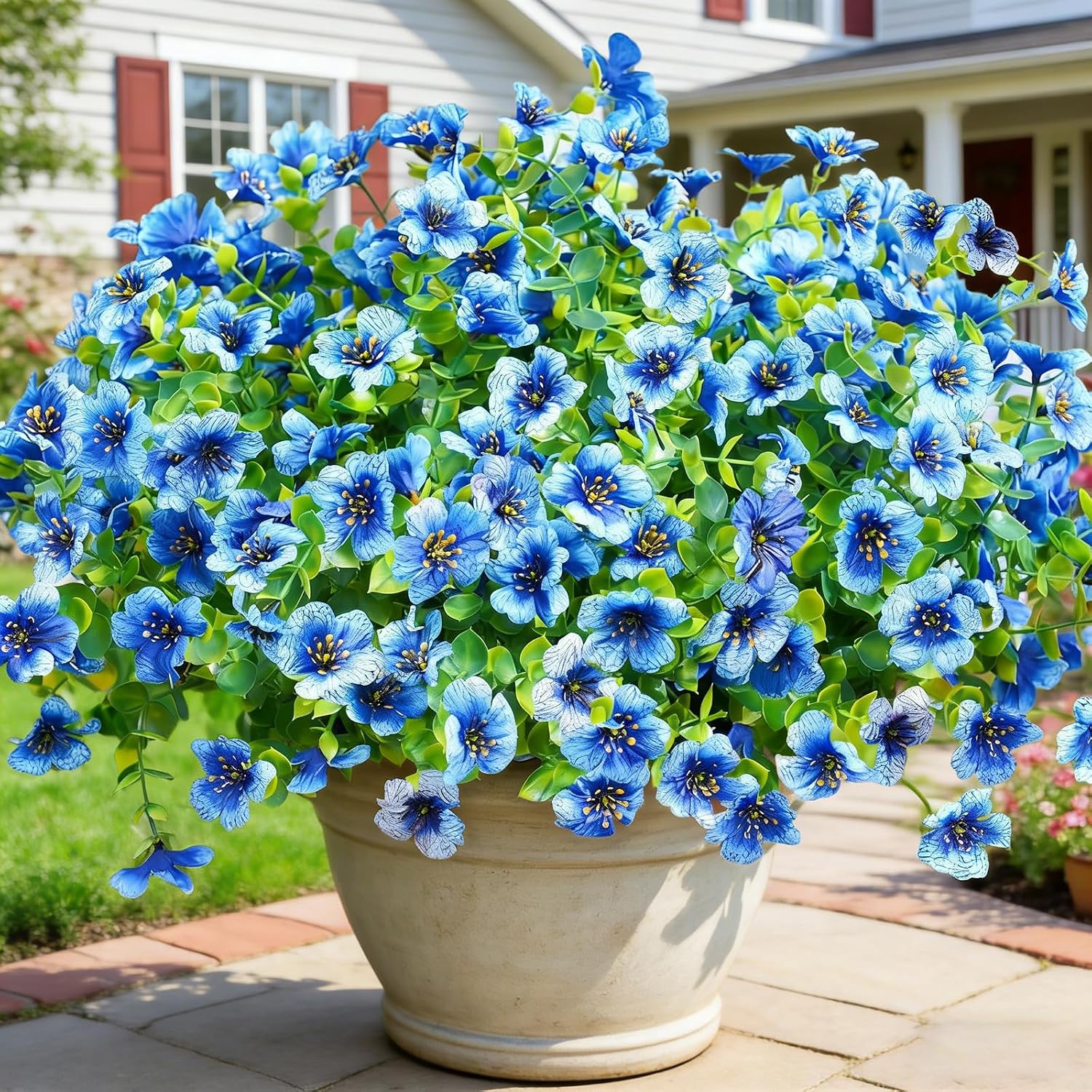 Artificial Outdoor Flowers - 12 Bundles, UV Resistant - Image 17