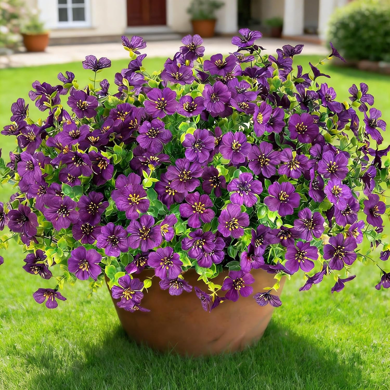 Artificial Outdoor Flowers - 12 Bundles, UV Resistant - Image 10