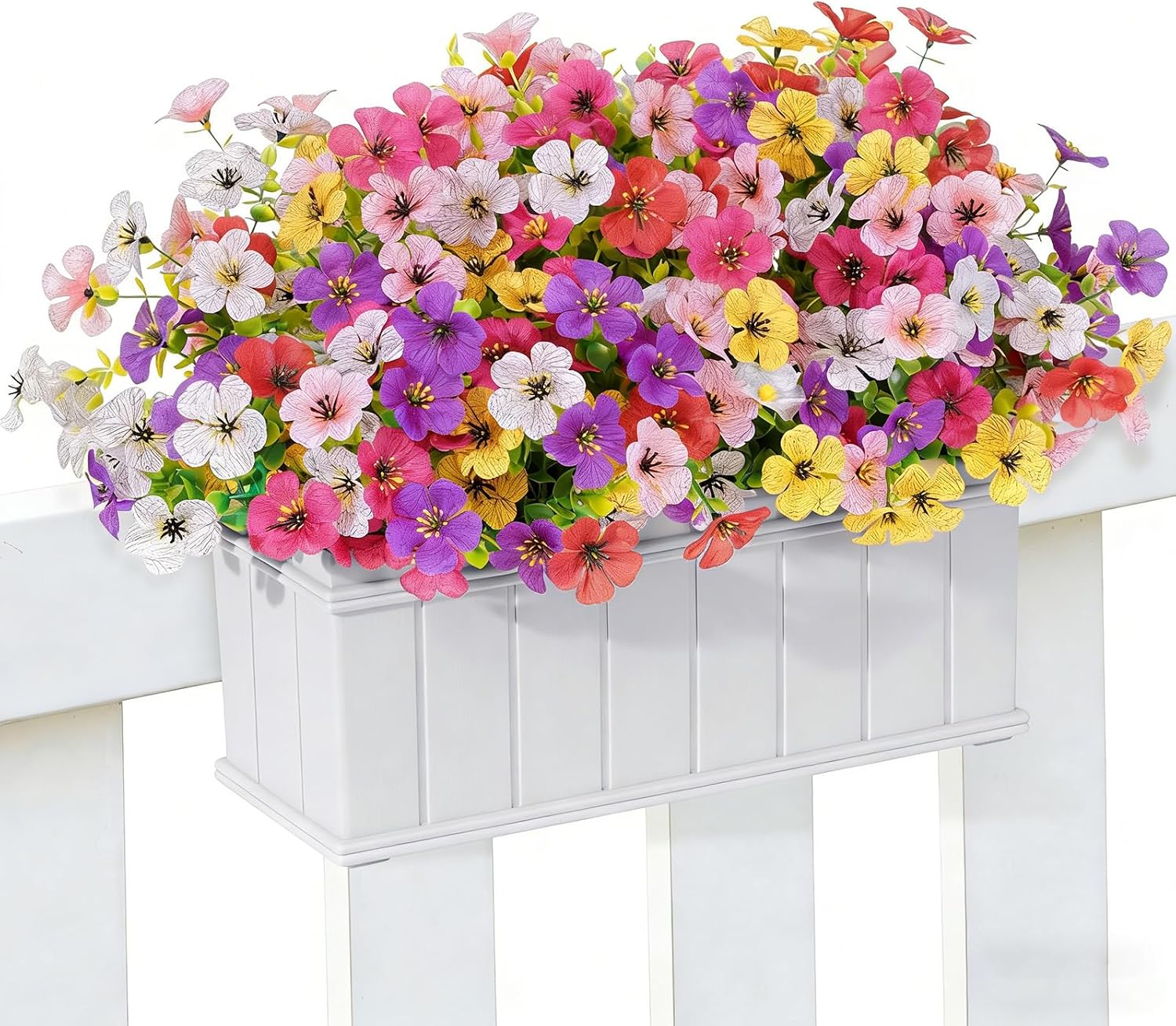 Artificial Outdoor Flowers - 12 Bundles, UV Resistant - Image 12