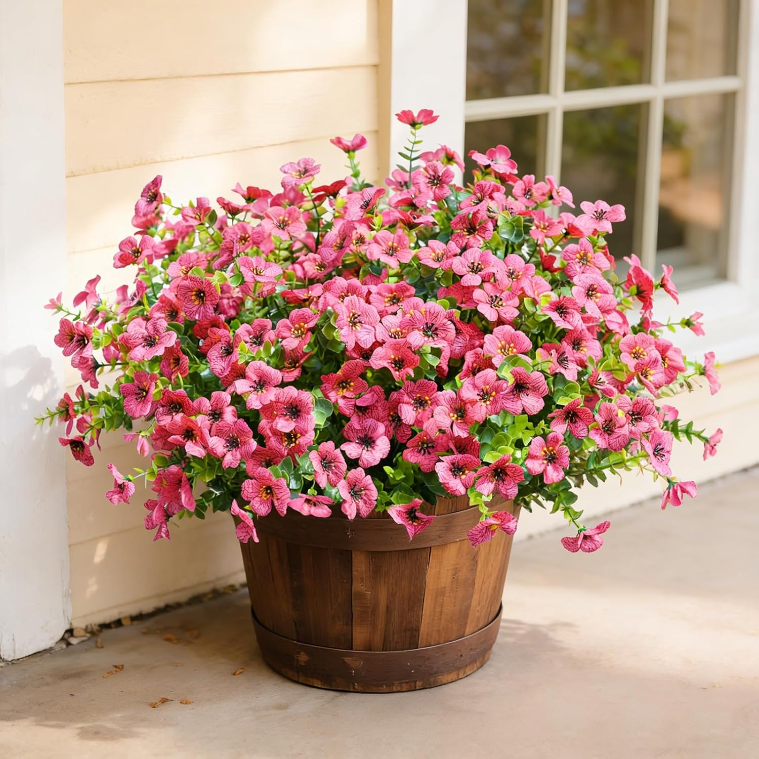 Artificial Outdoor Flowers - 12 Bundles, UV Resistant - Image 15