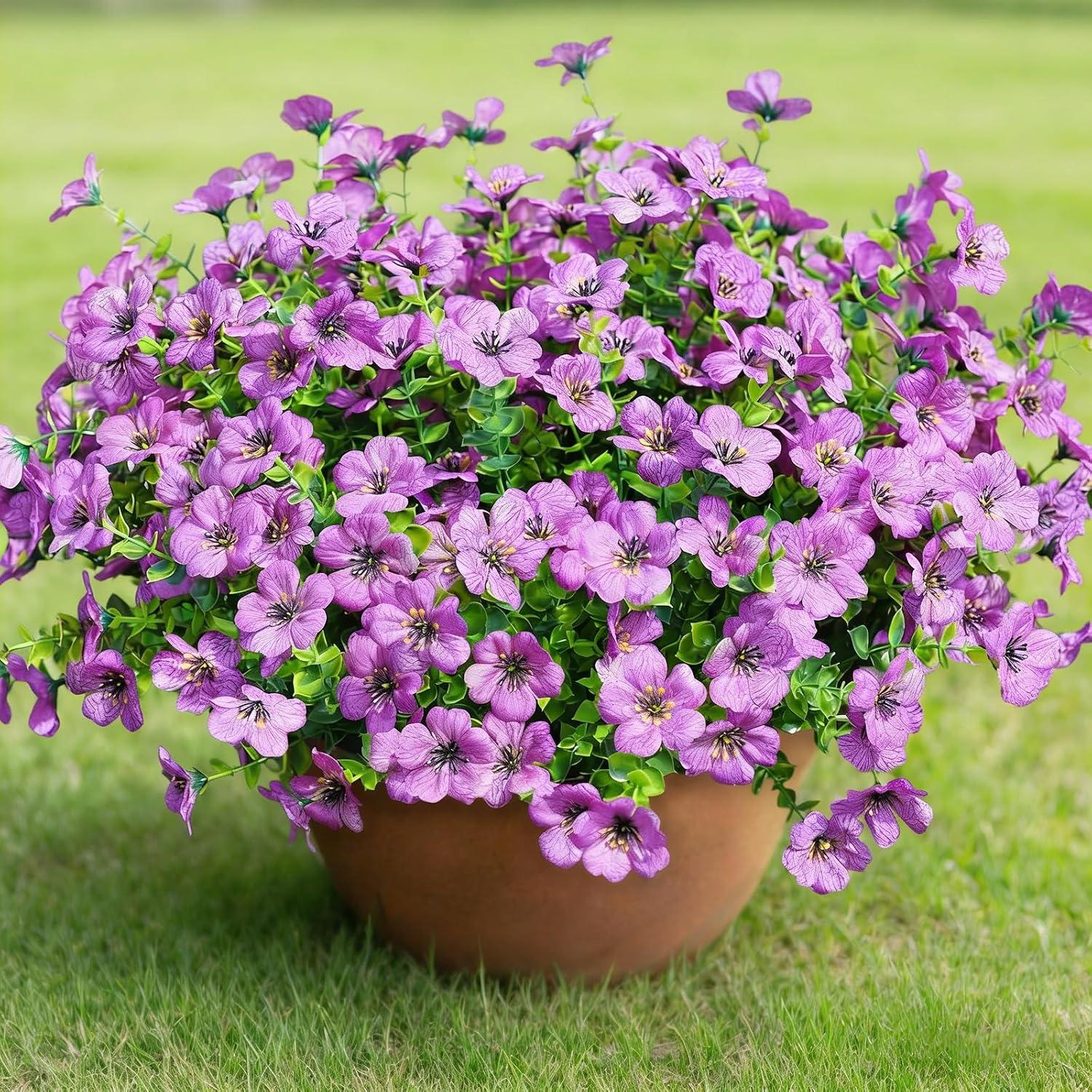 Artificial Outdoor Flowers - 12 Bundles, UV Resistant - Image 11