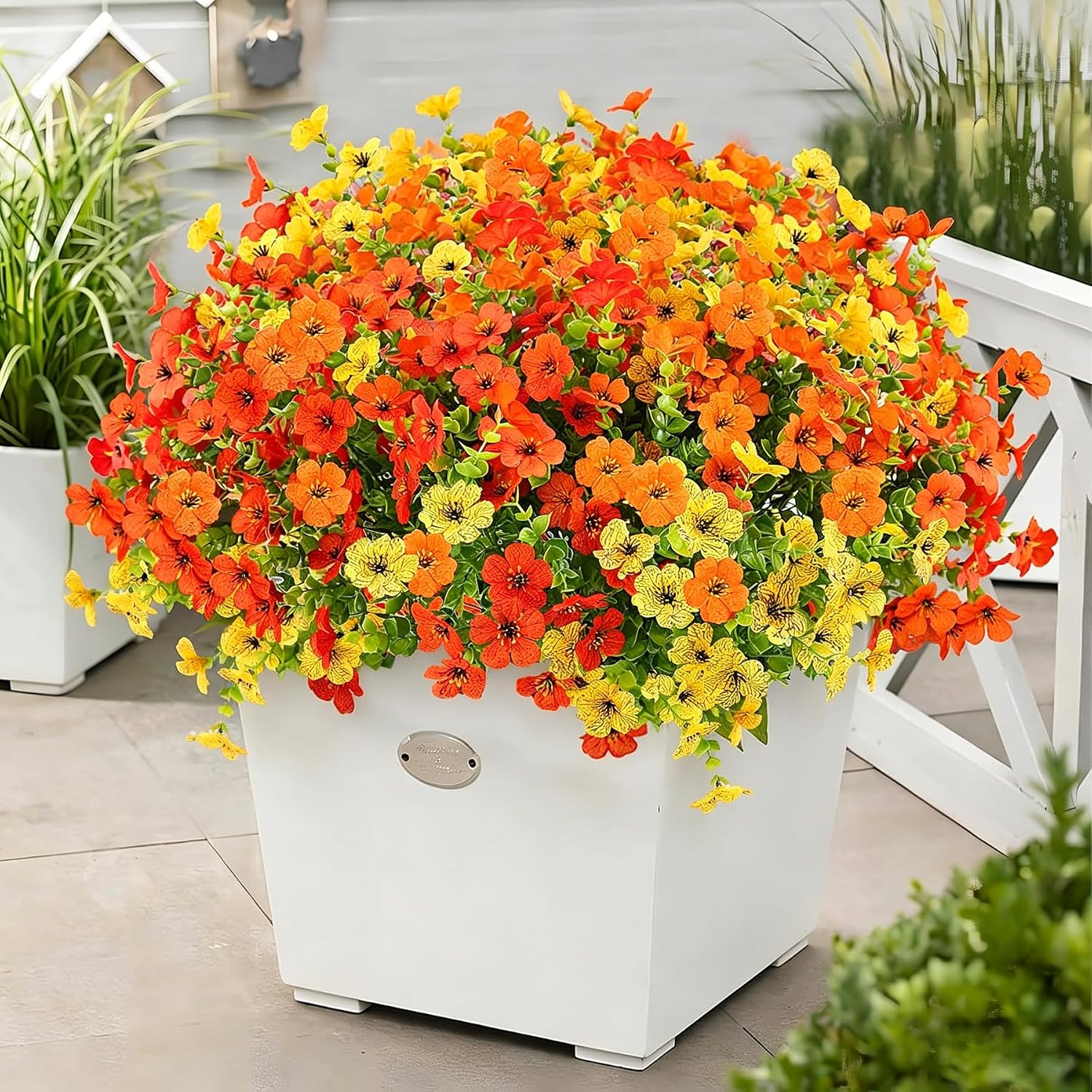Artificial Outdoor Flowers - 12 Bundles, UV Resistant - Image 9