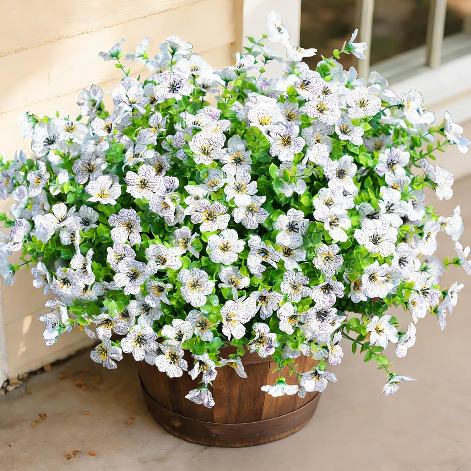 Artificial Outdoor Flowers - 12 Bundles, UV Resistant - Image 16