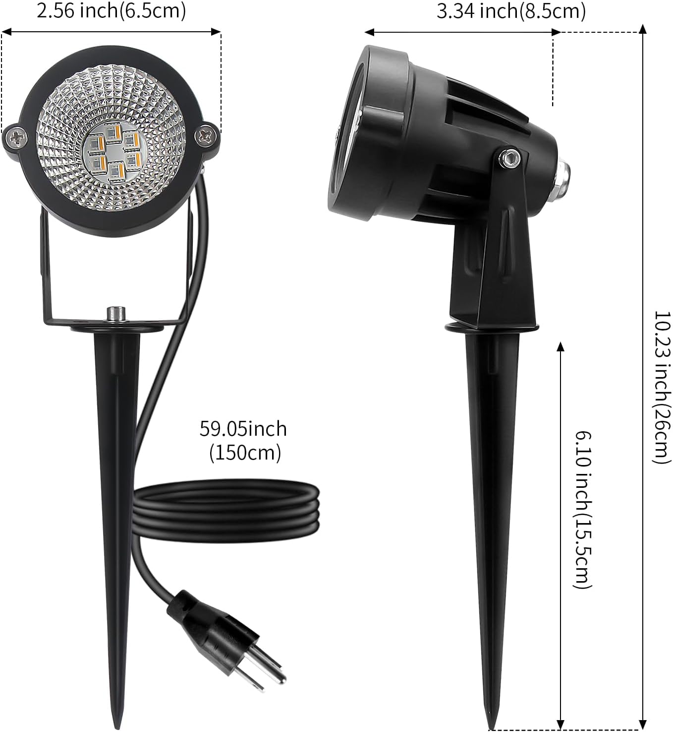 Outdoor Colour Changing Spotlights, 12W, 16 Colours, 4 Pieces — view 2