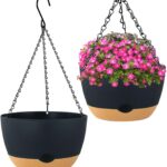 Plastic Hanging Planters with Drainage