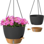 Self-Watering Hanging Planters with Drainage, Indoor and Outdoor