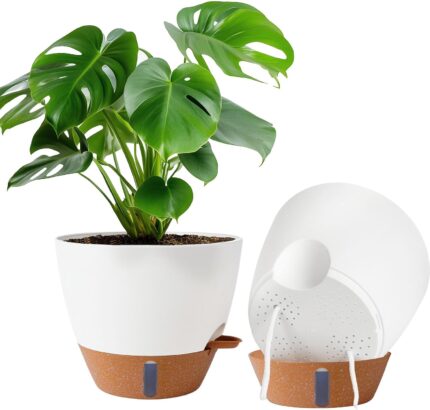 Self-Watering Planter Pot with Water Level Indicator