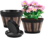 Whiskey Barrel Planter Set